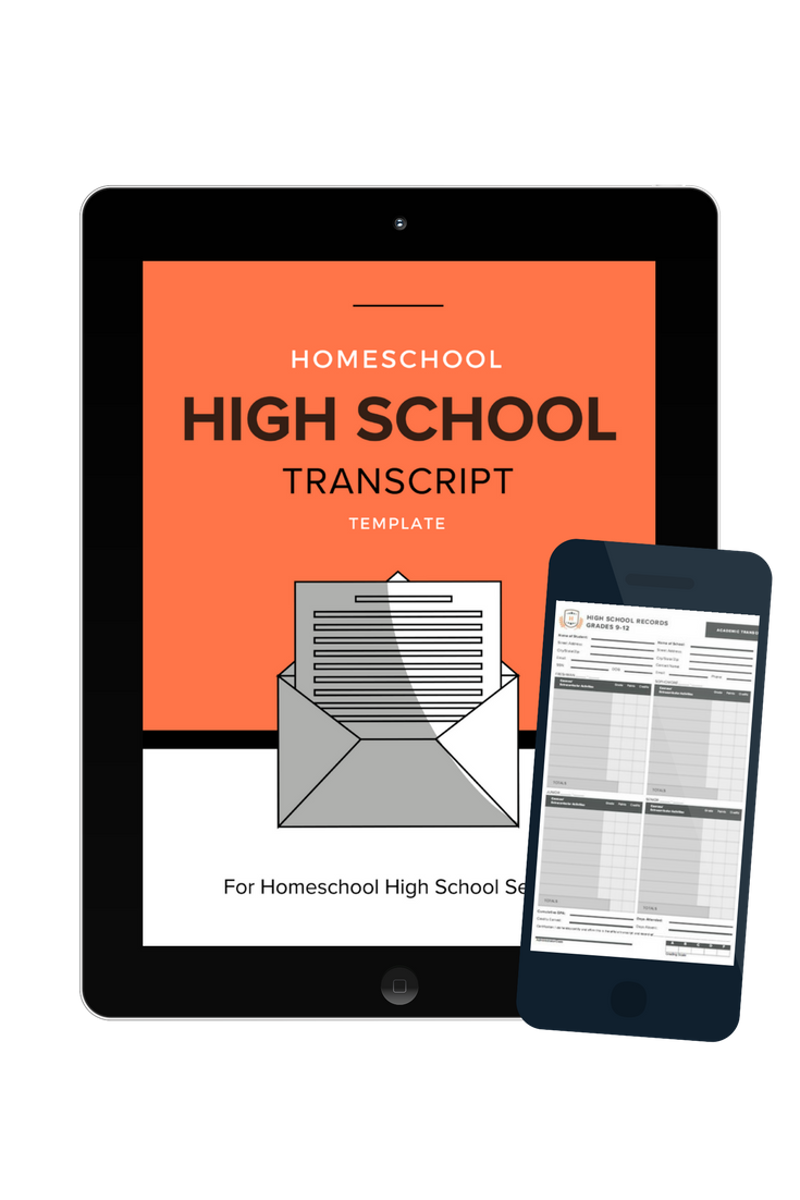 Homeschool High School Transcript Template