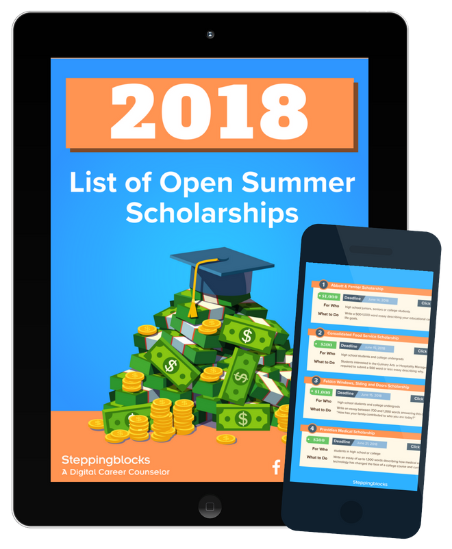 2018 List of Open Summer Scholarships